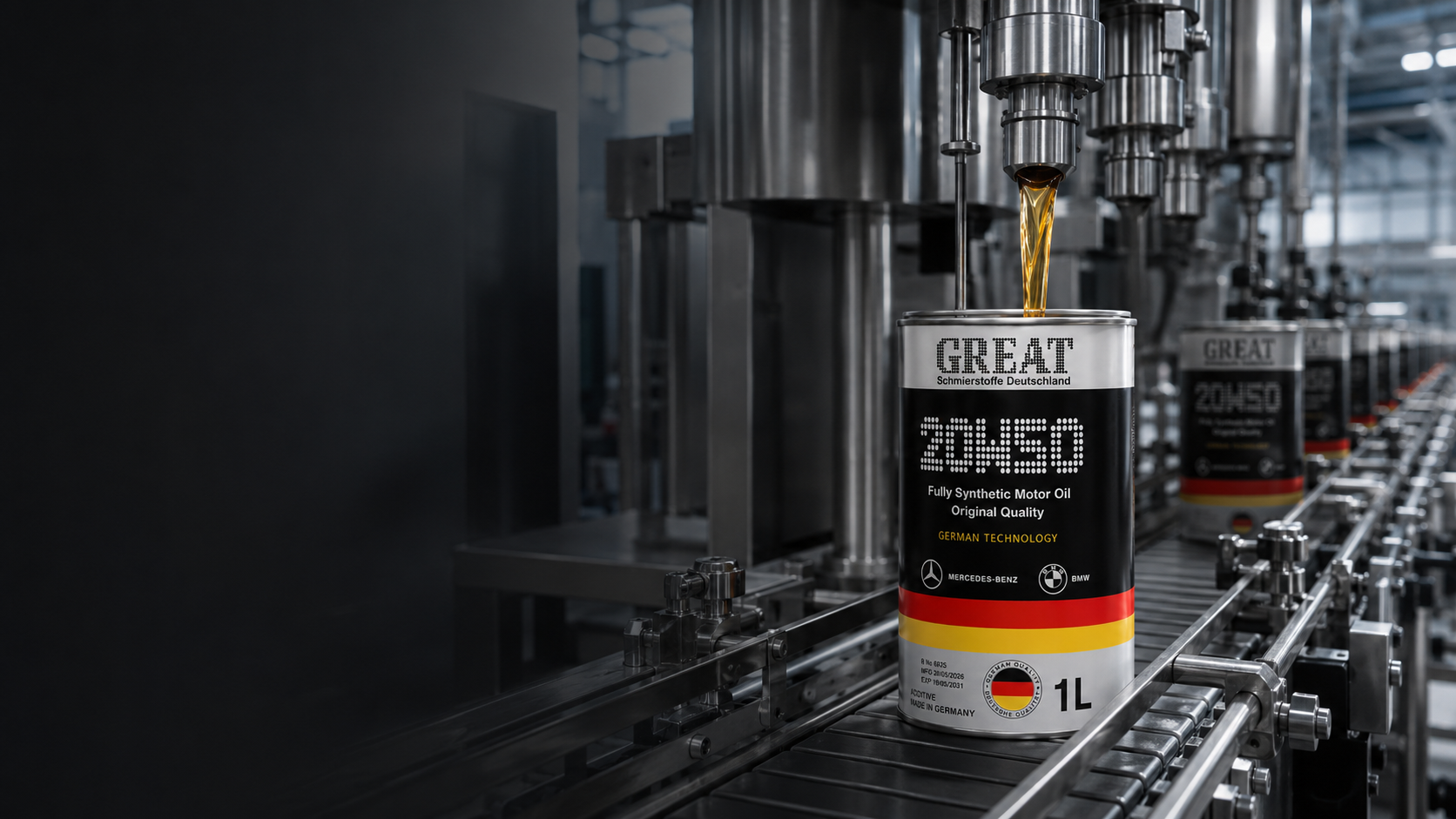 GREAT automated oil filling line